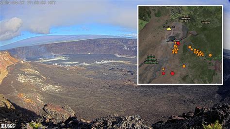 Kilauea Volcano Unrest Continues, Earthquakes Increase