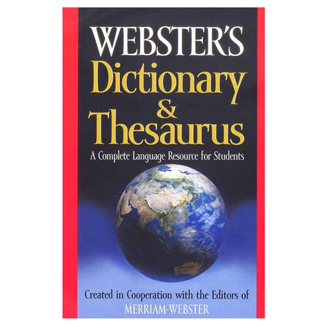 Learning is Fun. WEBSTER'S DICTIONARY & THESAURUS: A COMPLETE LANGUAGE ...