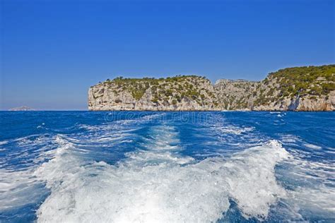 Boat Trail in the Calanques of Cassis, France. Stock Photo - Image of europe, calanque: 137673786