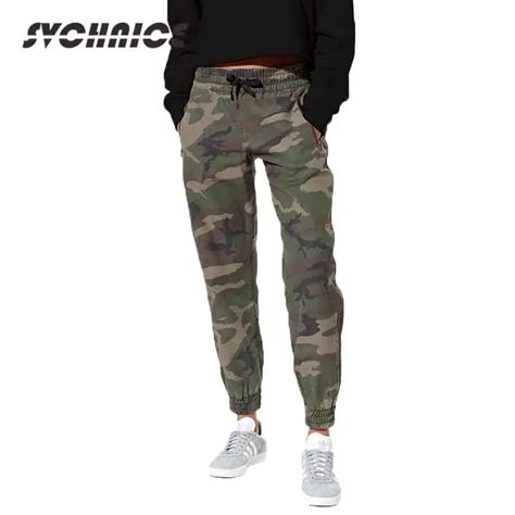 S 2XL Army Green Camouflage Pants Harem Loose Long Pants Pocket Casual Pants Women Sportwear Hip ...