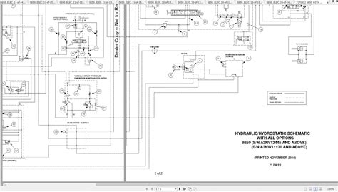 Bobcat Loader S650 Hydraulic & Electrical Schematic