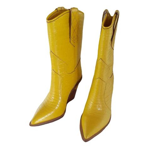 Fendi Cowboy leather cowboy boots - Gem