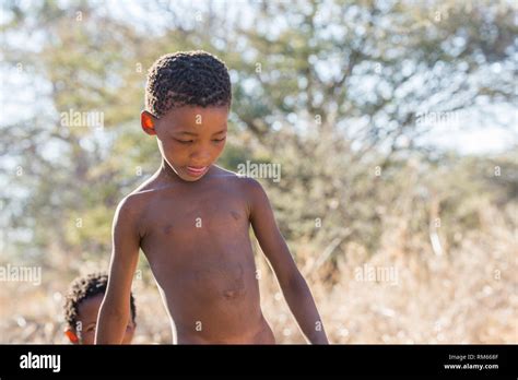 Portrait of a Bushman child. Photographed in Namibia Stock Photo - Alamy