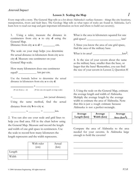 Using A Map Scale Worksheet – Zip Worksheet