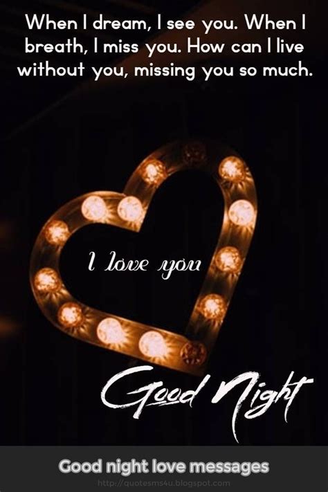 Best 100 good night love messages good night love you text in english ...