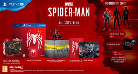 Spider-Man para PlayStation 4 confirma fecha y ediciones de lanzamiento