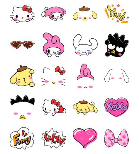 Sanrio Characters Selfie | Hello kitty drawing, Hello kitty, Kitty drawing