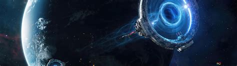 Sci fi space station 4K wallpaper download