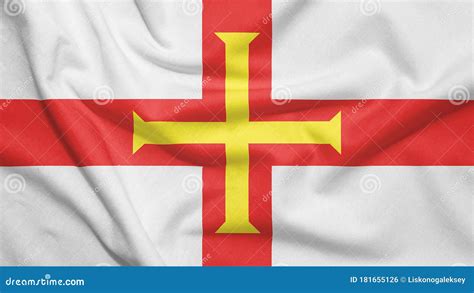 Guernsey Flag with Fabric Texture Stock Illustration - Illustration of macro, patriotic: 181655126