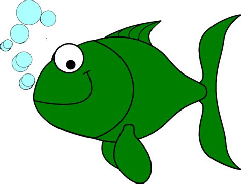 Greenfish clip art - vector clip art online, royalty free & public ...