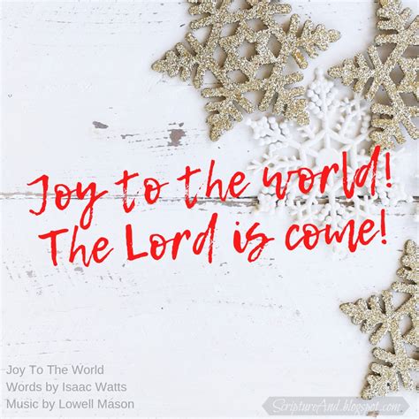 Bible Verses for Joy To The World