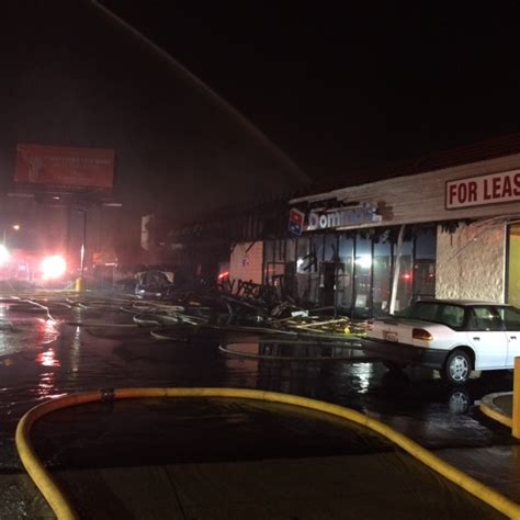 Late Night Strip Mall Fire Destroys Several Businesses | Los Angeles ...