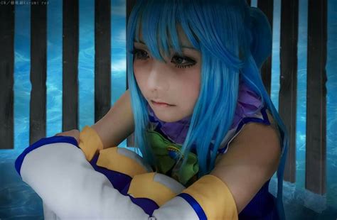 When the cosplay is so on point she captures Aqua , "broken" face. - 9GAG