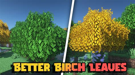 Better Birch Leaves Texture Pack (1.20, 1.19) - MCPE/Bedrock - 9Minecraft.Net