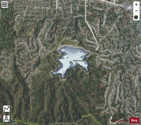 Encino Reservoir Fishing Map | Nautical Charts App