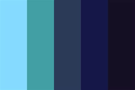 Waterfall at Midnight Color Palette