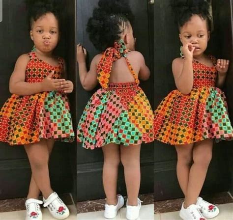 Ankara Styles for Babies-19 Adorable Ankara Dresses For Kids 2020