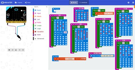 First experiments with makecode and micro:bit | Software Engineering