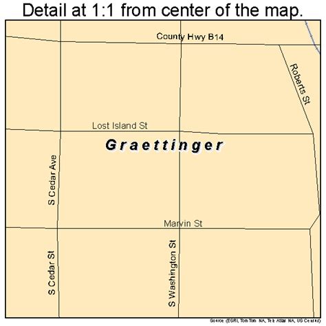 Graettinger Iowa Street Map 1931800