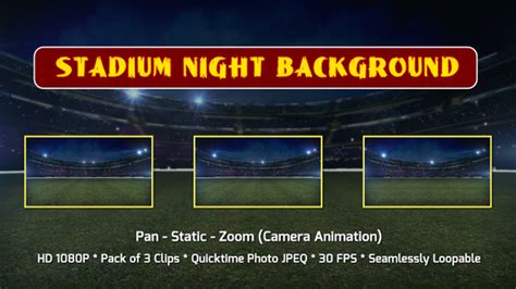 Stadium Night Background, Motion Graphics | VideoHive