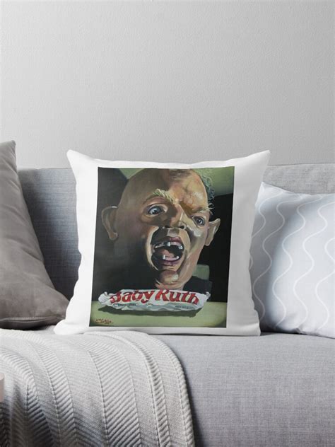 "The Goonies Sloth Baby Ruth artwork" Throw Pillow by MakeLife | Redbubble