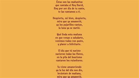 Letra De Las Mañanitas - cloudshareinfo