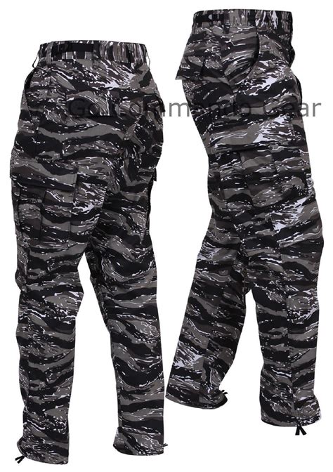 Men's Urban Tiger Stripe Camo BDU Pants - Military Tactical Uniform St – Grunt Force