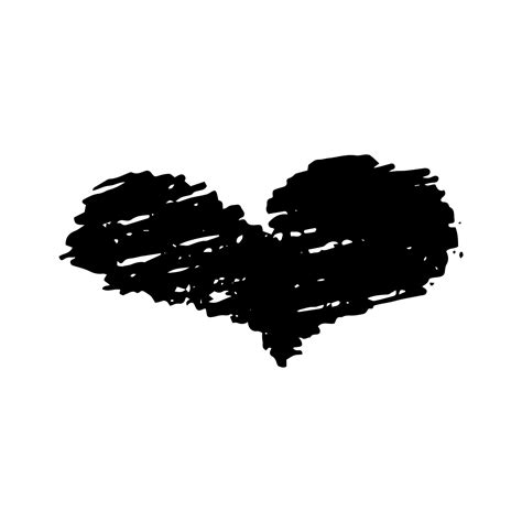 Sketch Scribble Heart. Hand drawn Pencil Scribble Hearts. Vector illustration. 15826731 Vector ...