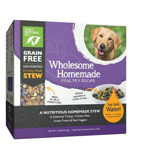 Only Natural Pet Wholesome Homemade Dog Food - Grain Free, Dehydrated ...