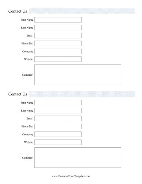 Business Information Form Template | New Business Template