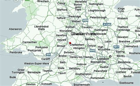 Cheltenham Map - TravelsFinders.Com