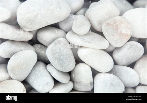 White pebbles background Stock Photo - Alamy