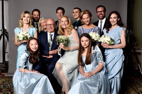 Jerry Hall and Rupert Murdoch Share Their Family Wedding Portrait With ...