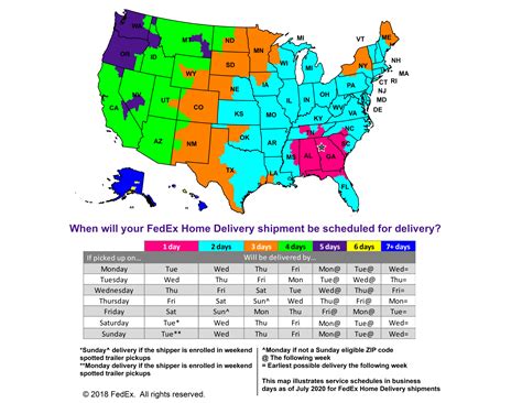 Fedex home delivery zone chart 2018 - resourcehon