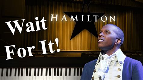 "Wait For It" from Hamilton - Piano (HARD) with Lyrics - YouTube