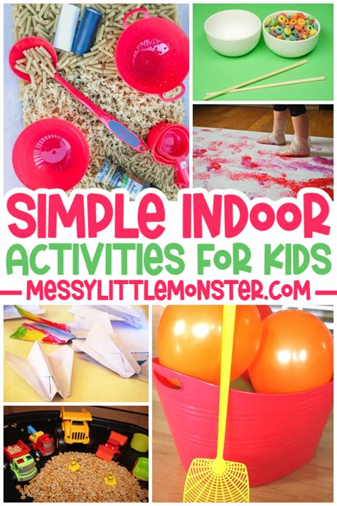 Fun & Easy Indoor Activities for Kids - Messy Little Monster