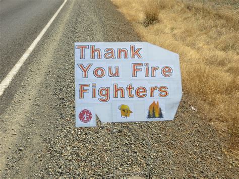 Firefighter Thanks | Thank you signs for firefighters from t… | Flickr