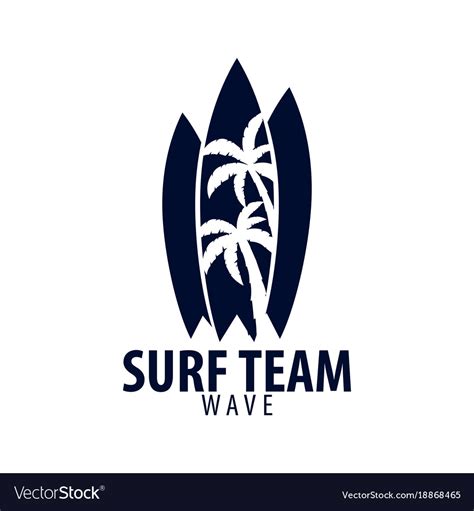 Surfing logo and emblems for surf club or shop Vector Image