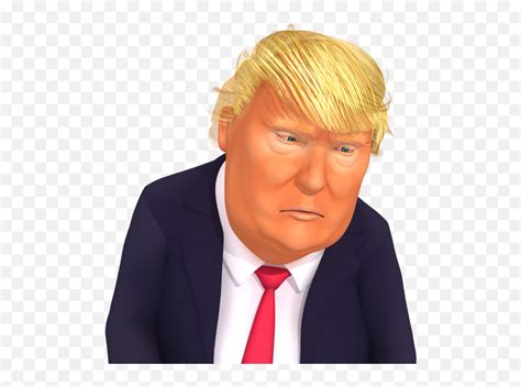 Trumpstickers Depressed Trump 3d Caricature Emoji - 3d Trump Models ...