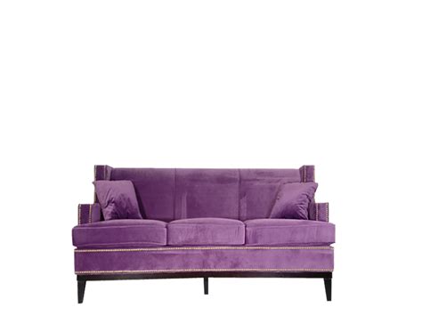 Fuschia Velvet Sofa | Baci Living Room