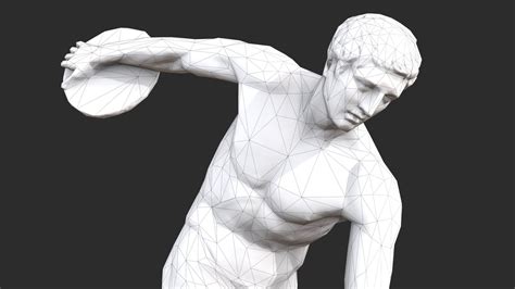 ArtStation - Discobolus Statue - Granite | Game Assets