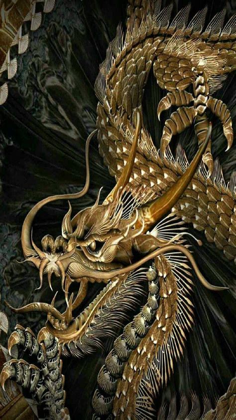 Black and Gold Dragon Wallpapers - Top Free Black and Gold Dragon ...