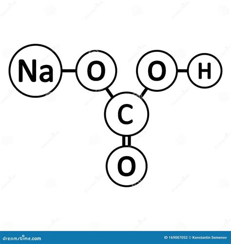 Sodium Bicarbonate Molecule Icon Stock Illustration - Illustration of laboratory, shape: 169007052