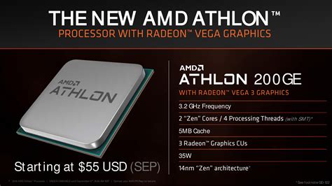 AMD Intros $55 US Athlon CPU With Zen and Vega Cores For Budget PCs