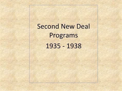 The First New Deal First 100 days – over 10 pieces of legislation passed. - ppt download