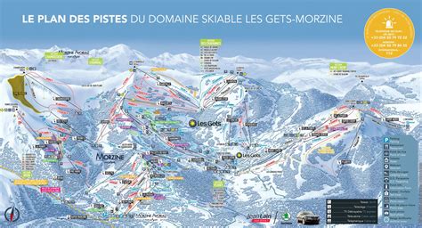 Plan des Pistes Les Gets-Morzine et Portes du Soleil