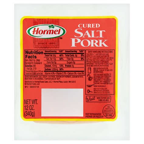 Hormel Cured Salt Pork (12 oz) Delivery or Pickup Near Me - Instacart