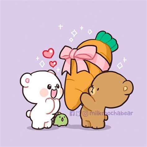 Pin on 이모티콘 | Cute bear drawings, Milk & mocha, Bear wallpaper