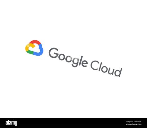 Google Cloud Platform, rotated logo, white background B Stock Photo - Alamy