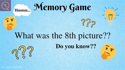 Photographic memory test game Part 1 | How good is your memory | The memory video quiz answers